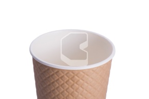 Cup, 350 ml (full capacity - 430 ml), double-layer, Waffle Kraft