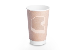 Cup, 400 ml, kraft double-layer