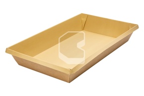 Салатник OneClick, 800 мл, крафт, низкий  (+ крышки 33085, 3308501)