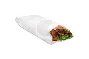 Пакет белый, для донера, 90*40*240 мм, с плоским дном, ЭДП