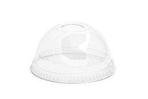 Dome-shaped lid ,with hole, d-95 mm, PET