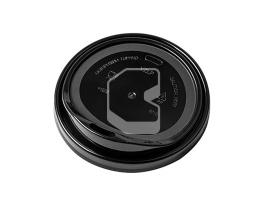 Lid with drinking hole 90 mm, black