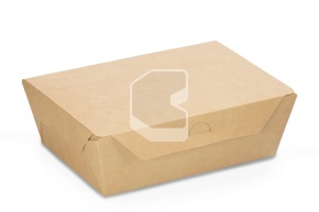 Լանչ-բոքս կափարիչով, 1000 մլ, CRAFTBOX, 170/190*130/150*50 մմ, կրաֆտ ստվարաթուղթ