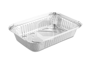 Aluminum container, 220*155*40 mm