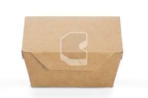 Լանչ-բոքս կափարիչով, 400 մլ, CRAFTBOX, 95/115*95/115*50 մմ, կրաֆտ ստվարաթուղթ