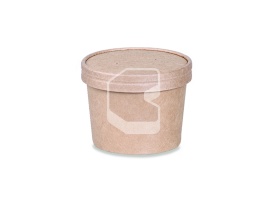 Soup bowl, 360 ml, kraft, without lid, "EcoSoup"