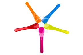 Plastic ice cream stick colored/ 550pcs 