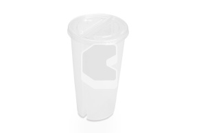 Стакан Bubble Cup двухсекционный 700 мл прозрачный (+крышки 1104503)