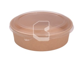 Упаковка для салатов 900 мл, Pure kraft, без крышки