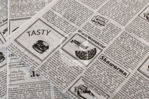Փաթեթավորման թղթեր  սև newspaper , 300*300մմ