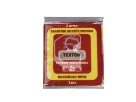 Салфетки хозяйственные TEXTOP Premium, 3 шт.