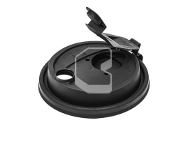Lid with d-90 valve, black, type E