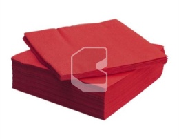 Napkins, 33*33 cm, one layer, 300 sheets/package, red