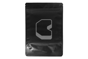 Տոպրակ մետաղացված զիպ փականով 160*250 մմ(45+45), 140 մկմ սև