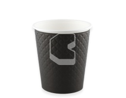 Cup, 250 ml (full capacity - 280 ml), double-layer, Waffle Black