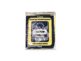 Салфетки хозяйственные TEXTOP Standard, желтые, 3 шт.