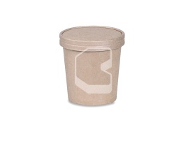 Soup bowl, 360 ml, kraft, without lid, "EcoSoup"