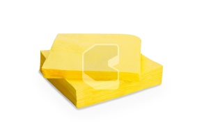 Napkins, 33*33 cm, one layer, 300 sheets/package, yellow