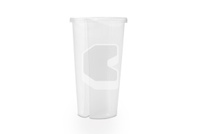 Стакан Bubble Cup двухсекционный 700 мл прозрачный (+крышки 1104503)