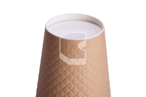 Cup, 350 ml (full capacity - 430 ml), double-layer, Waffle Kraft