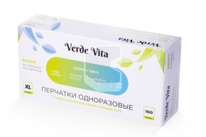 Վինիլային ձեռնոցներ, թափանցիկ, XL չափսիVerdeVita