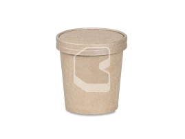 Soup bowl, 500 ml, kraft, without lid, "EcoSoup"