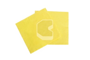 Napkins, 33*33 cm, one layer, 300 sheets/package, yellow