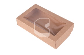 Լանչ-բոքս, ինքնահավաքվող, 1000 մլ, 198*120*40 մմ, կրաֆտ