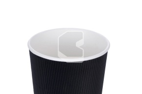 Paper cup black, double-walled 350ml