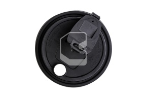 Lid with d-90 valve, black, type E